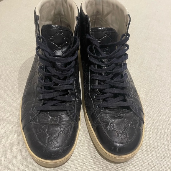 LIMITED EDITION BLACK GUCCI HIGH TOPS - Picture 5 of 7